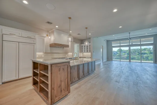 a house view with a glass door