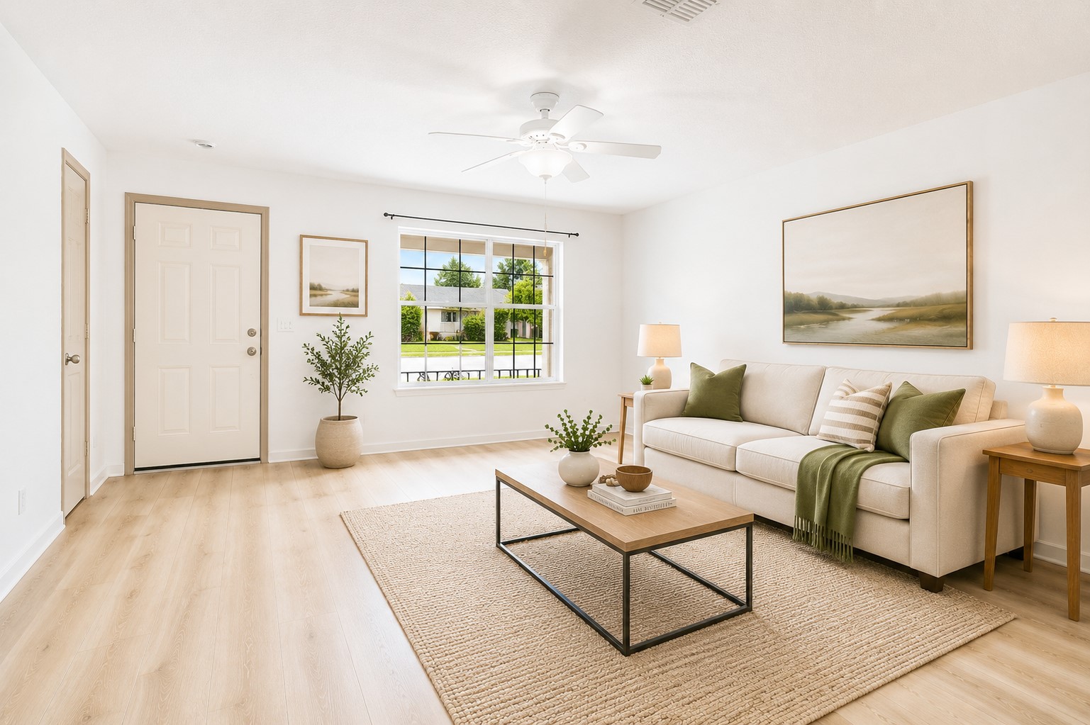 13827 Spring Heath Road Pflugerville, TX 78660 - Photo 3 of 20 Bright and inviting, this living space offers natural light and comfortable elegance. Digitally Staging.