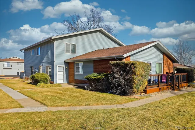 a view of a house with a patio