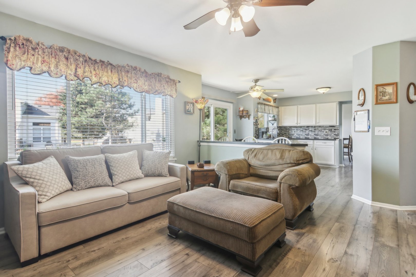 1907 Apple Valley Road Bolingbrook, IL 60490 - Photo 3 of 17 a living room with furniture and a large window
