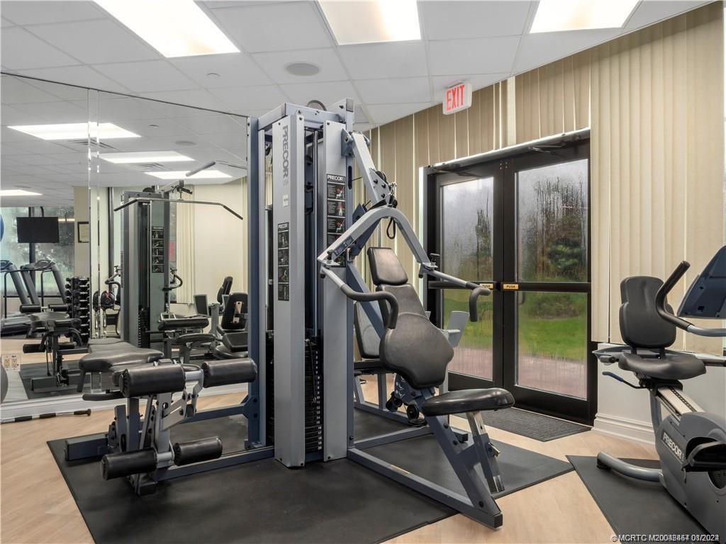 8800 South Ocean Drive, Unit 905 Jensen Beach, FL 34957 - Photo 63 of 67 a view of a room with gym equipment