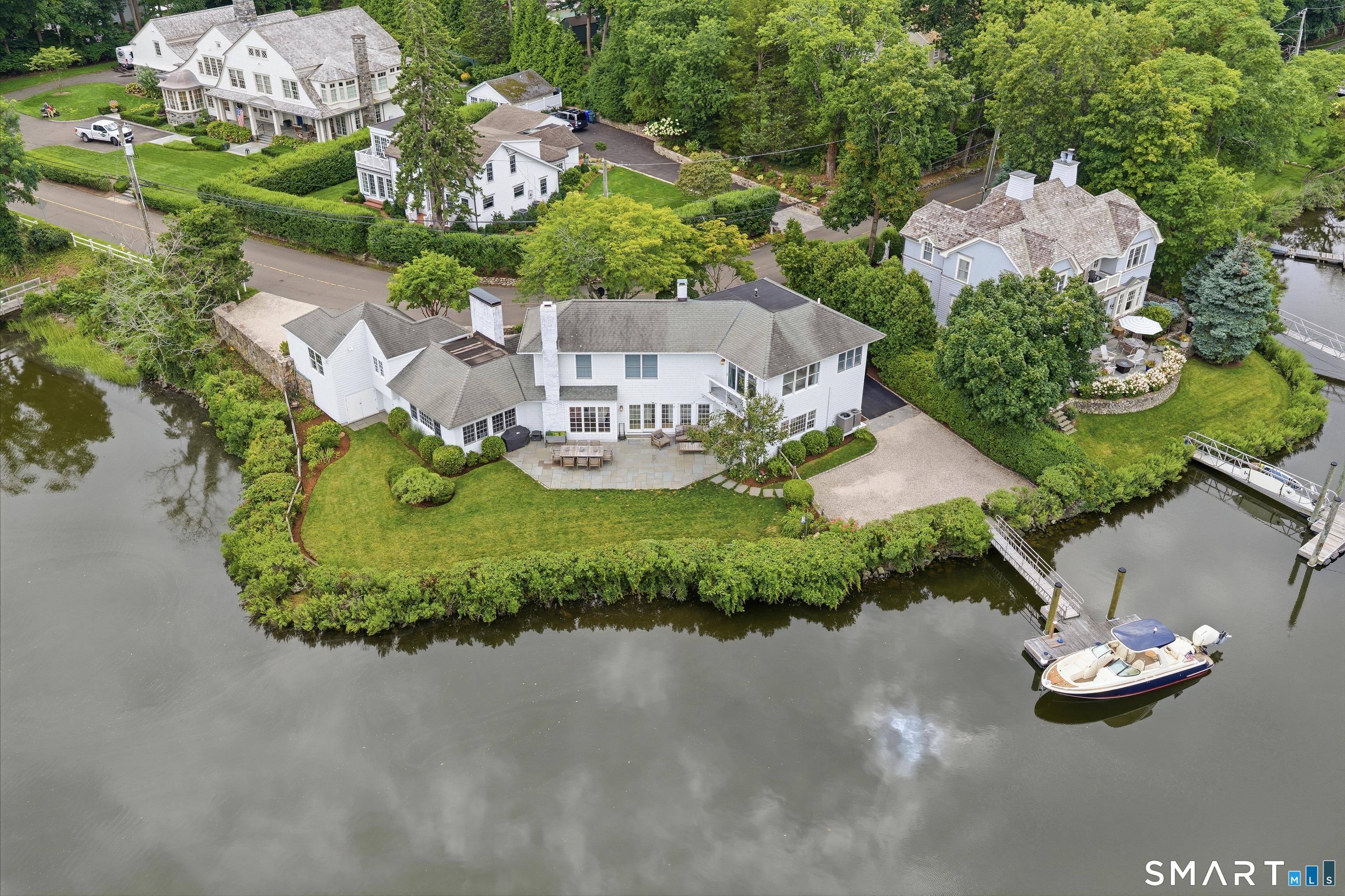 61 5 Mile River Road Darien, CT 06820 - Photo 3 of 38 Beautifully situated home that takes full advantage of Five Mile River and Long Island Sound Access