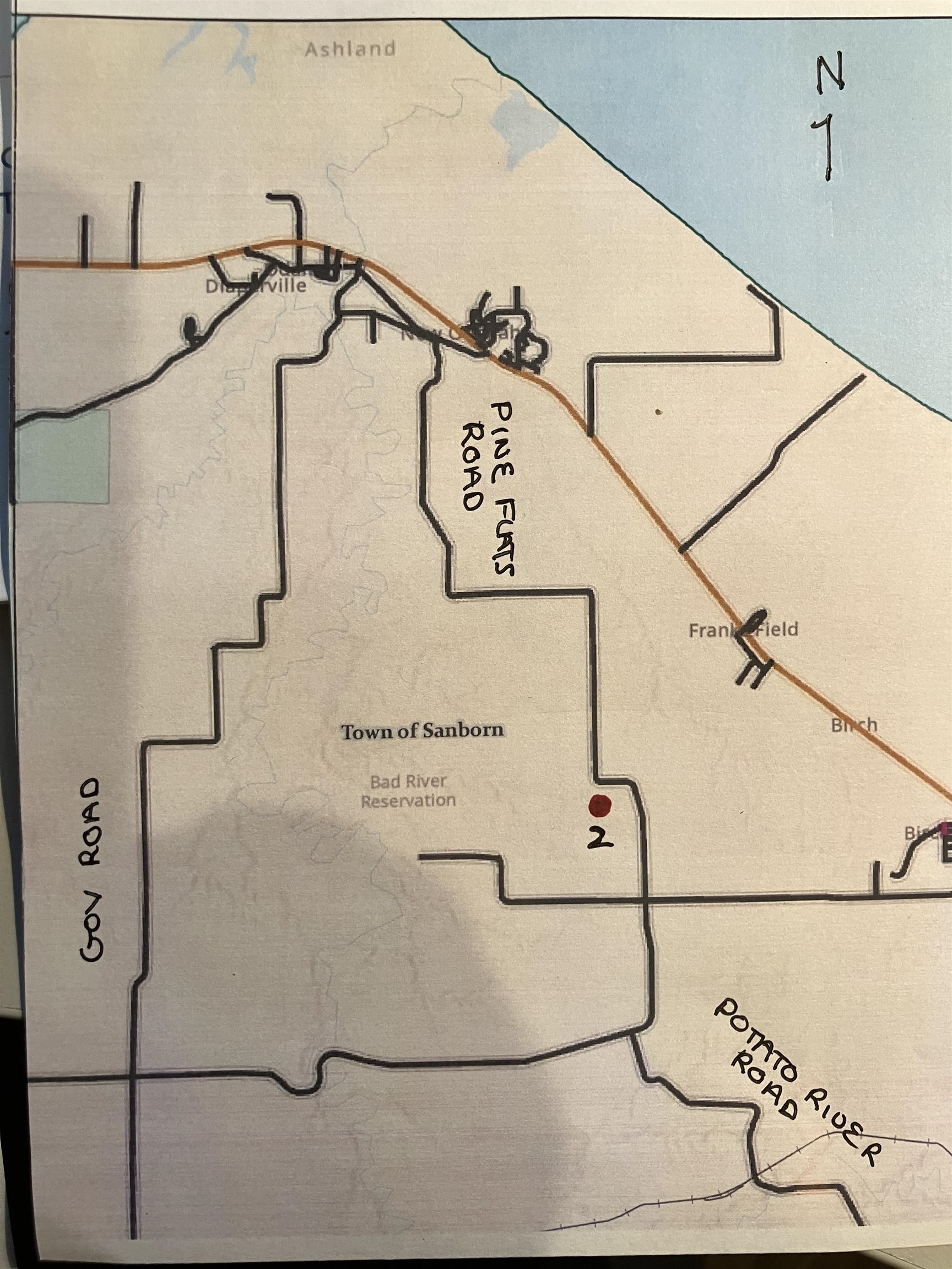 2 Pine Flats Road Ashland, WI 54806 - Photo 9 of 10 Map / location
