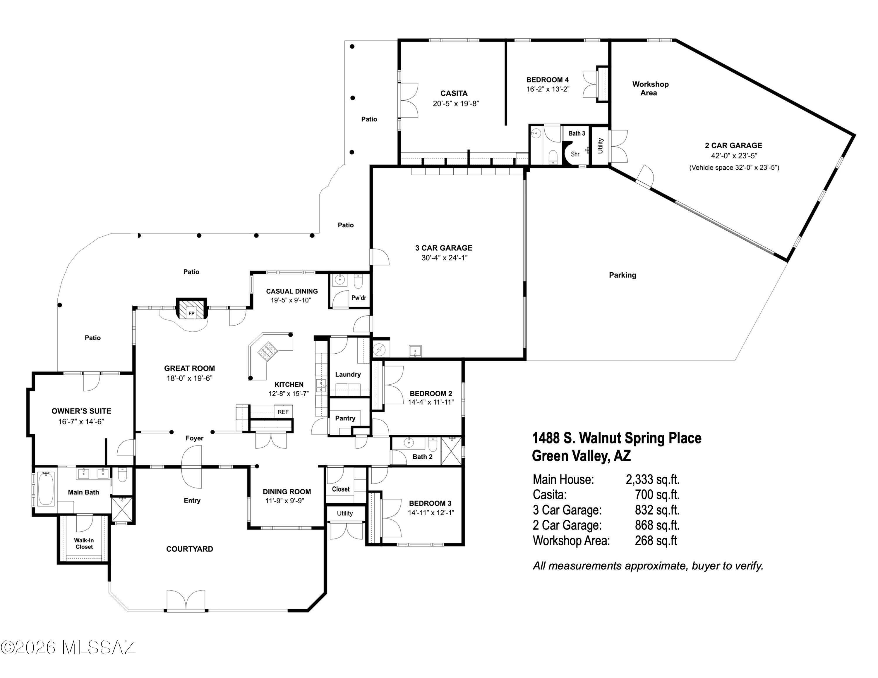 1488 South Walnut Spring Place Green Valley, AZ 85614 - Photo 50 of 50
