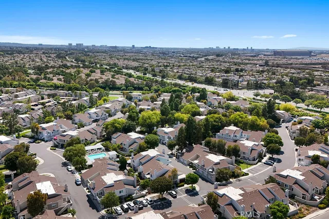 an aerial view of a city