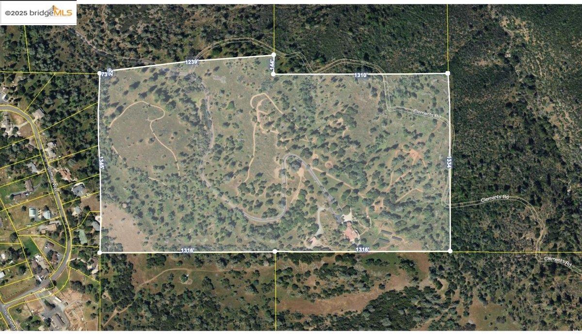 13700 Clements Road Groveland, CA 95321 - Photo 93 of 93 Map / location with property boundaries highlighted