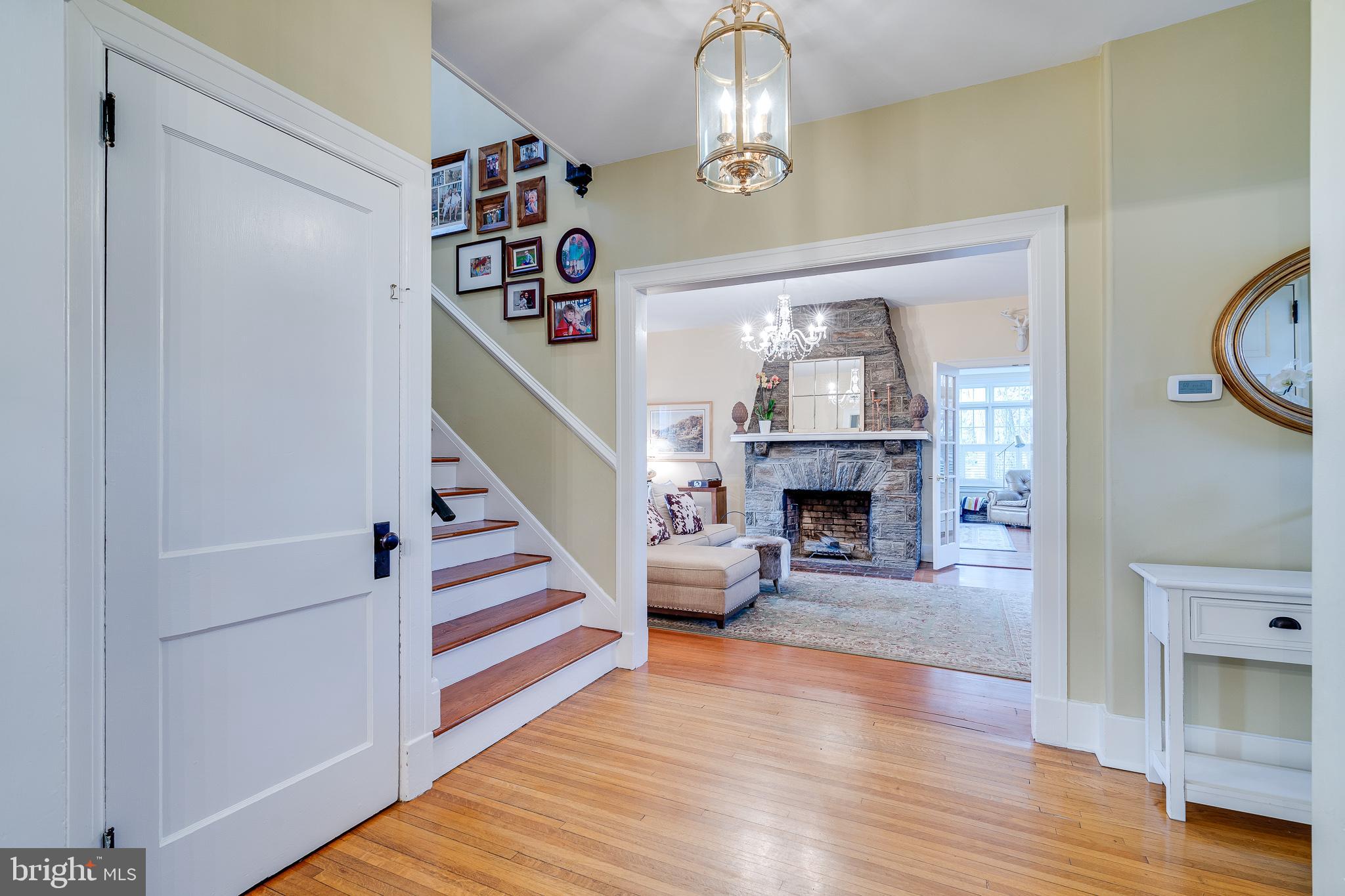 200 Cornell Avenue Swarthmore, PA 19081 - Photo 16 of 42 Center Hall with LR to Right