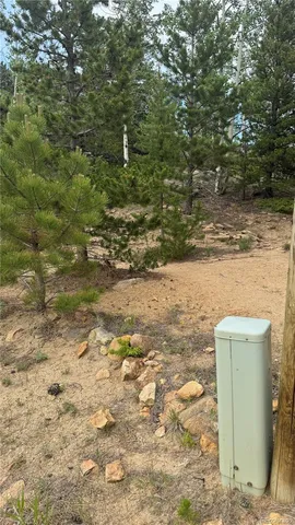 a view of a water fountain with a lake