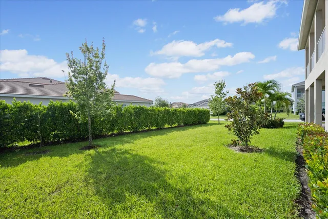 an aerial view of residential building with outdoor space