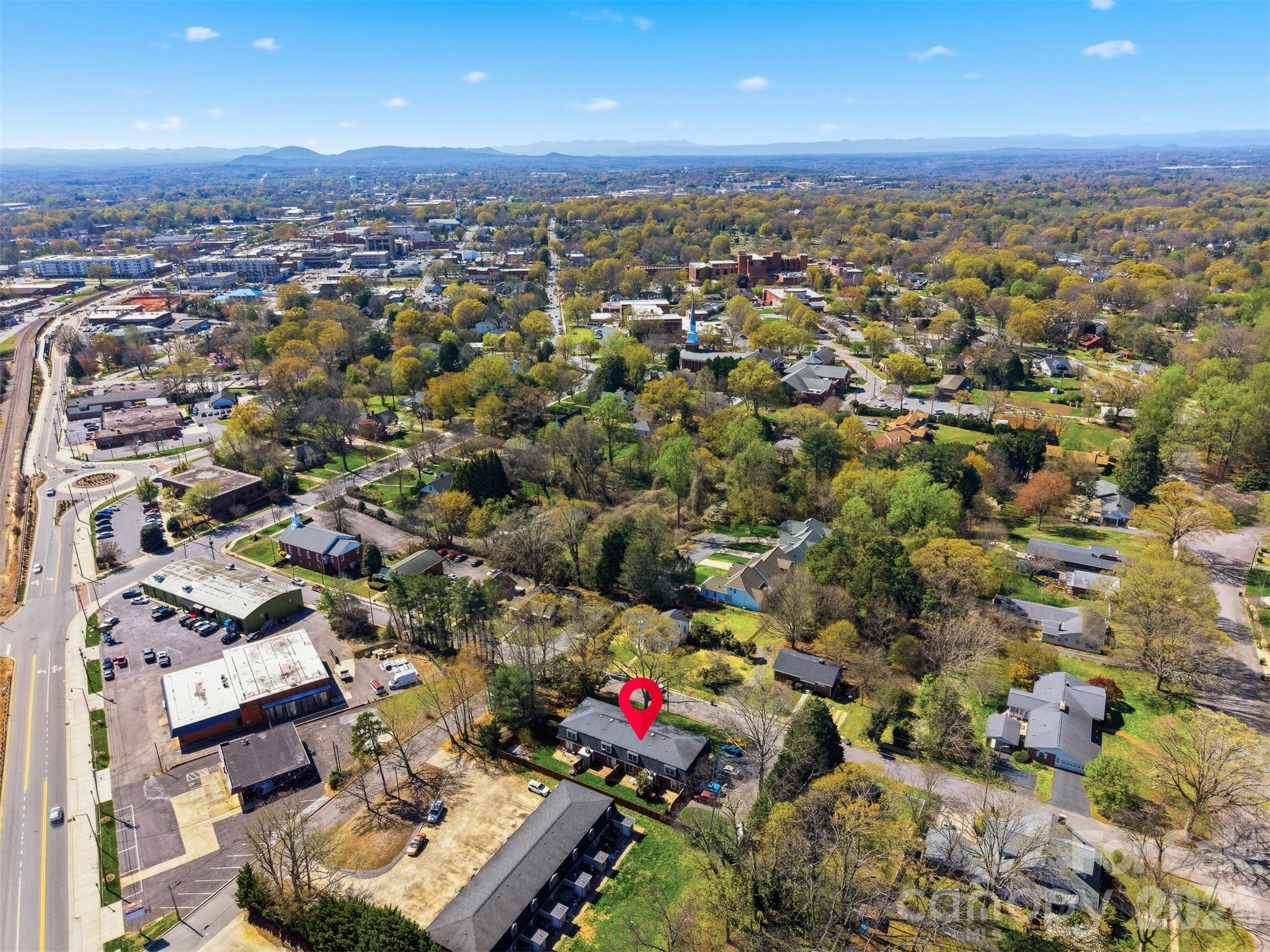 414 7th Street Northeast, Unit 2 Hickory, NC 28601 - Photo 33 of 36 an aerial view of residential houses with city view