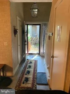 a view of an entryway door