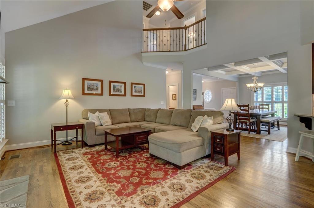 View towards foyer, dining and pathway to the Master on Main bedroom! 