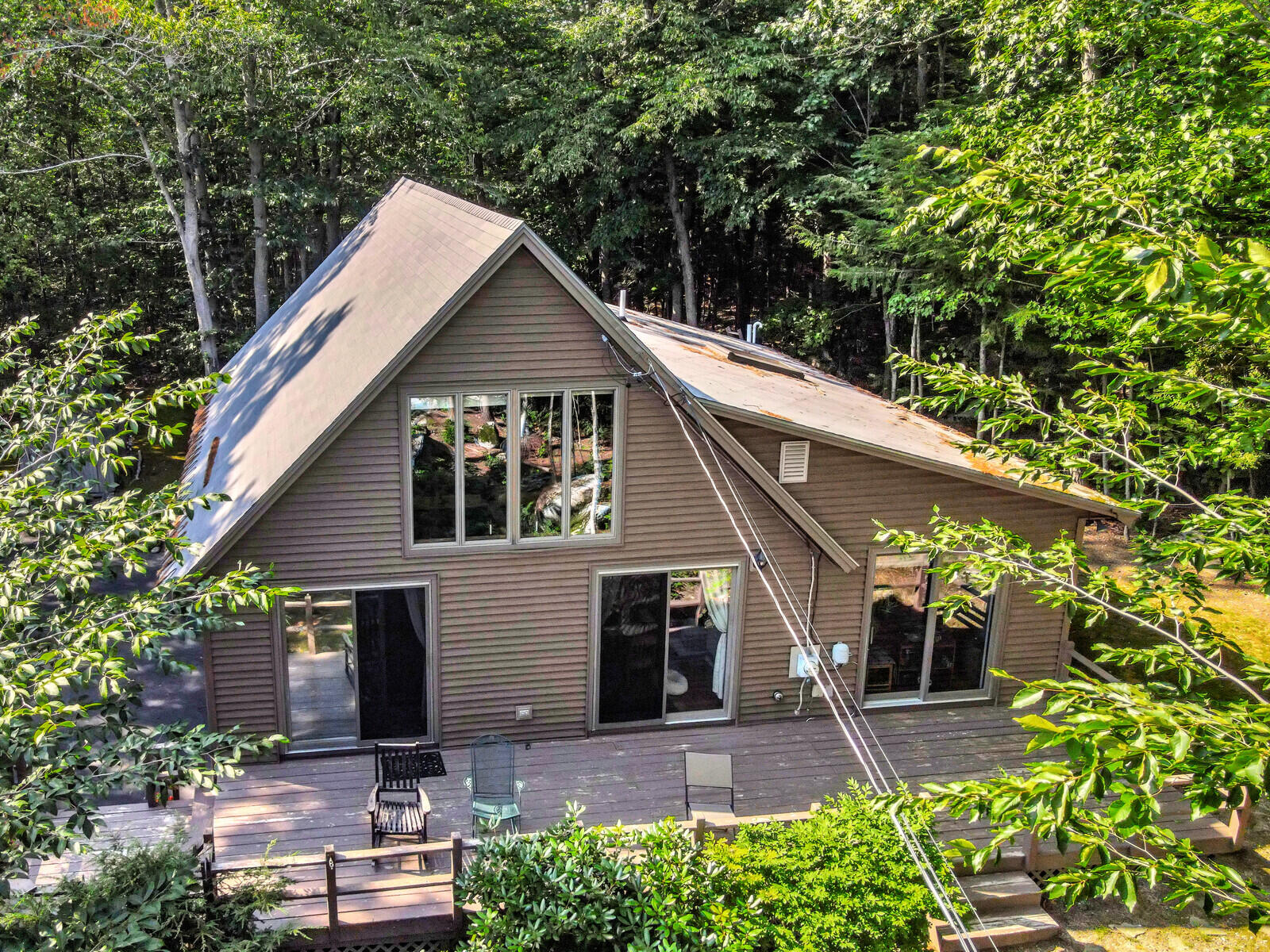 75 Deep Cove Road Raymond, ME 04071 - Photo 3 of 30 75 deck aerial