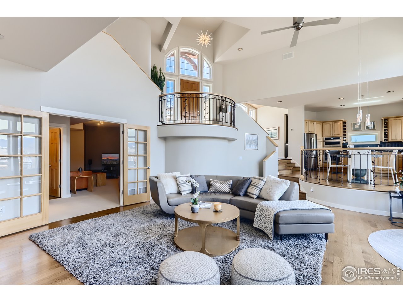 814 Mountain View Drive Lyons, CO 80540 - Photo 16 of 36 a living room with furniture and wooden floor