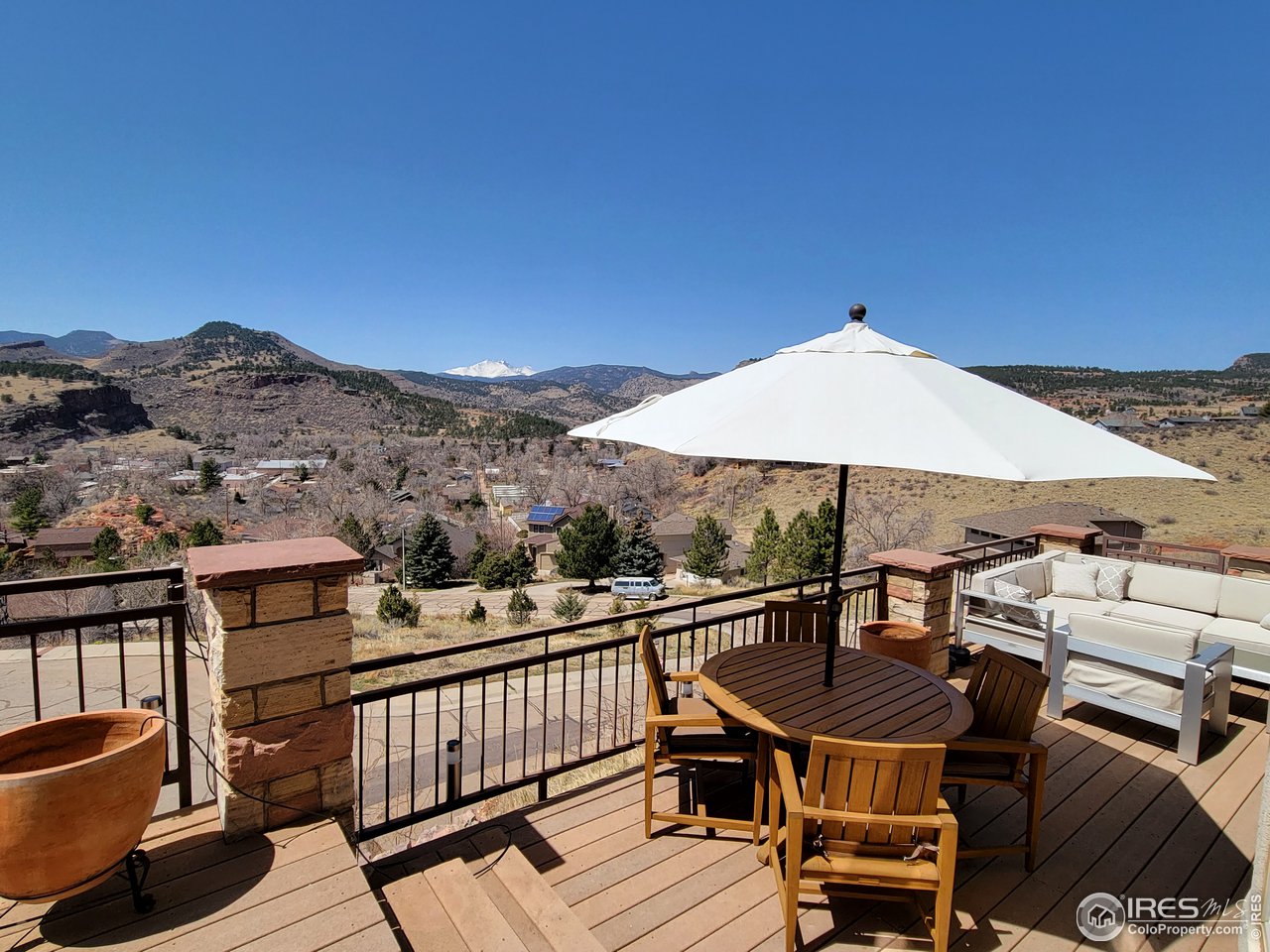 814 Mountain View Drive Lyons, CO 80540 - Photo 29 of 36 a view of a terrace with furniture