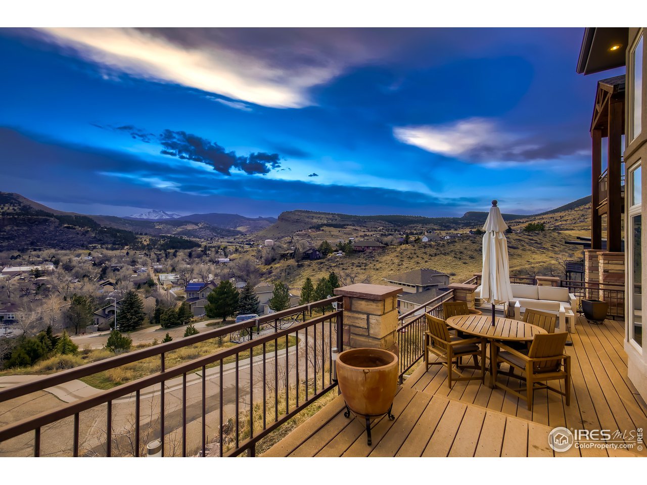 814 Mountain View Drive Lyons, CO 80540 - Photo 30 of 36 a view of city from balcony