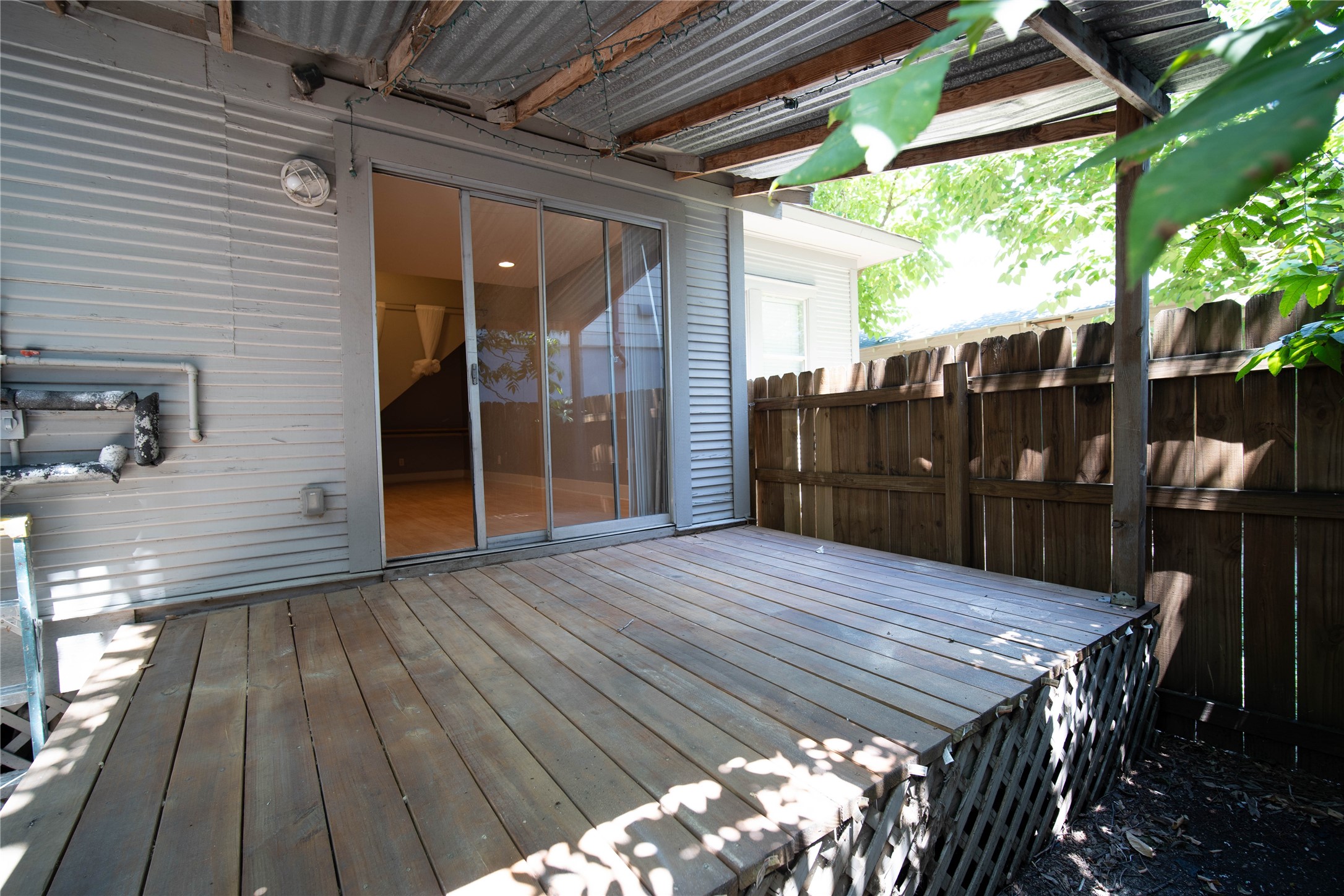 711 Graham Place, Unit B Austin, TX 78705 - Photo 13 of 13 a view of a wooden deck