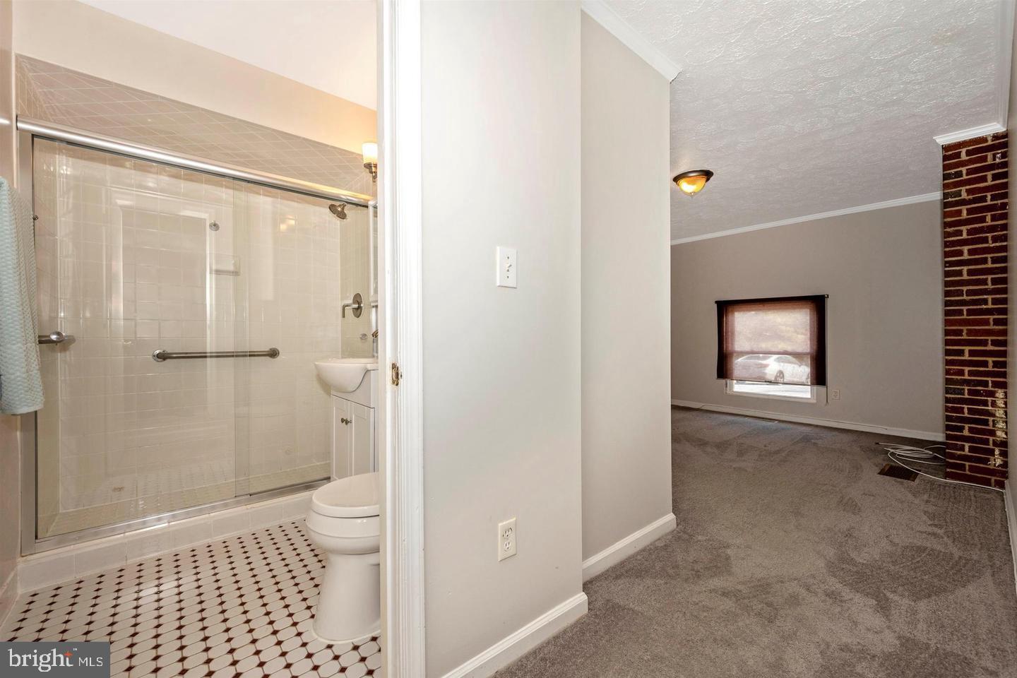 26820 Ridge Road Damascus, MD 20872 - Photo 23 of 25 a bathroom with a granite countertop shower