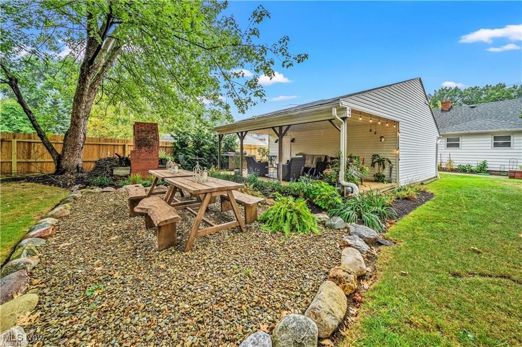 1317 Belrose Road Cleveland, OH 44124 - Photo 32 of 50 View of yard featuring a patio area
