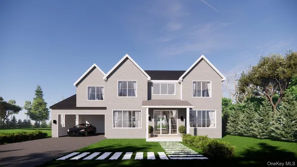 a view of house with yard and entertaining space