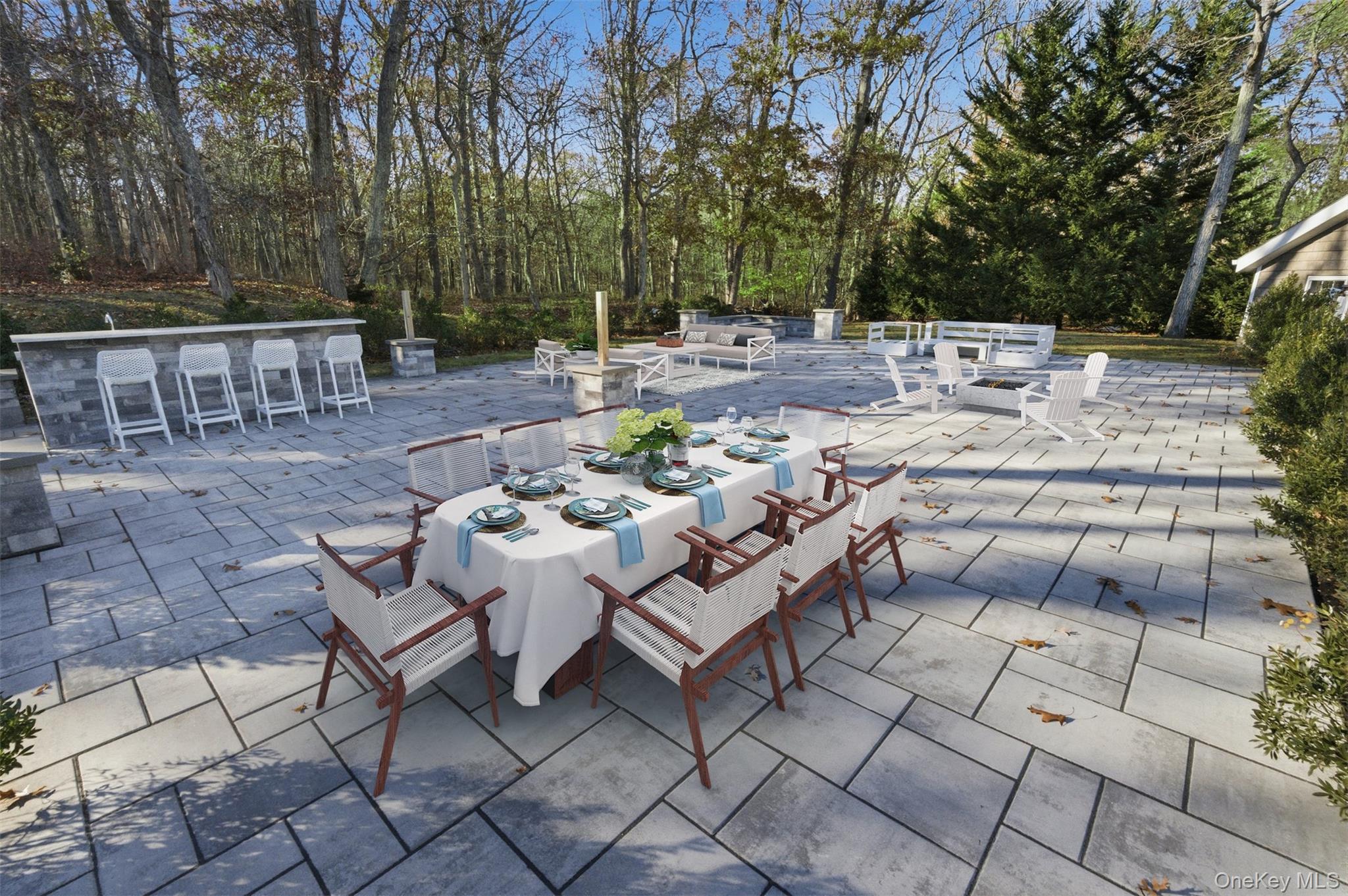 33 A Newtown Road Hampton Bays, NY 11946 - Photo 13 of 50 View of patio with outdoor dining space