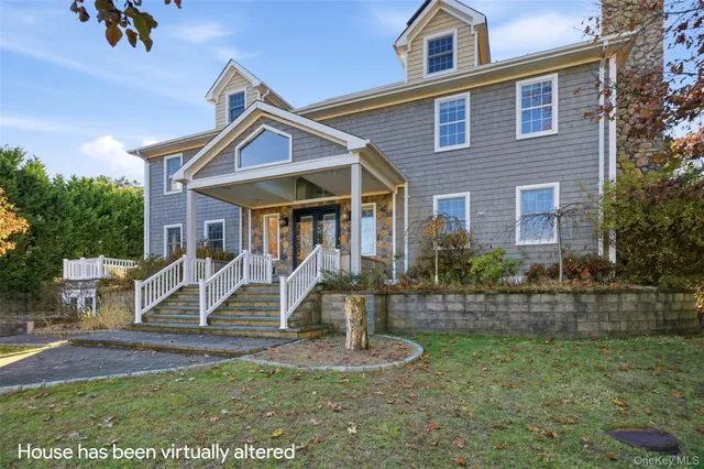 a view of a house with a fence
