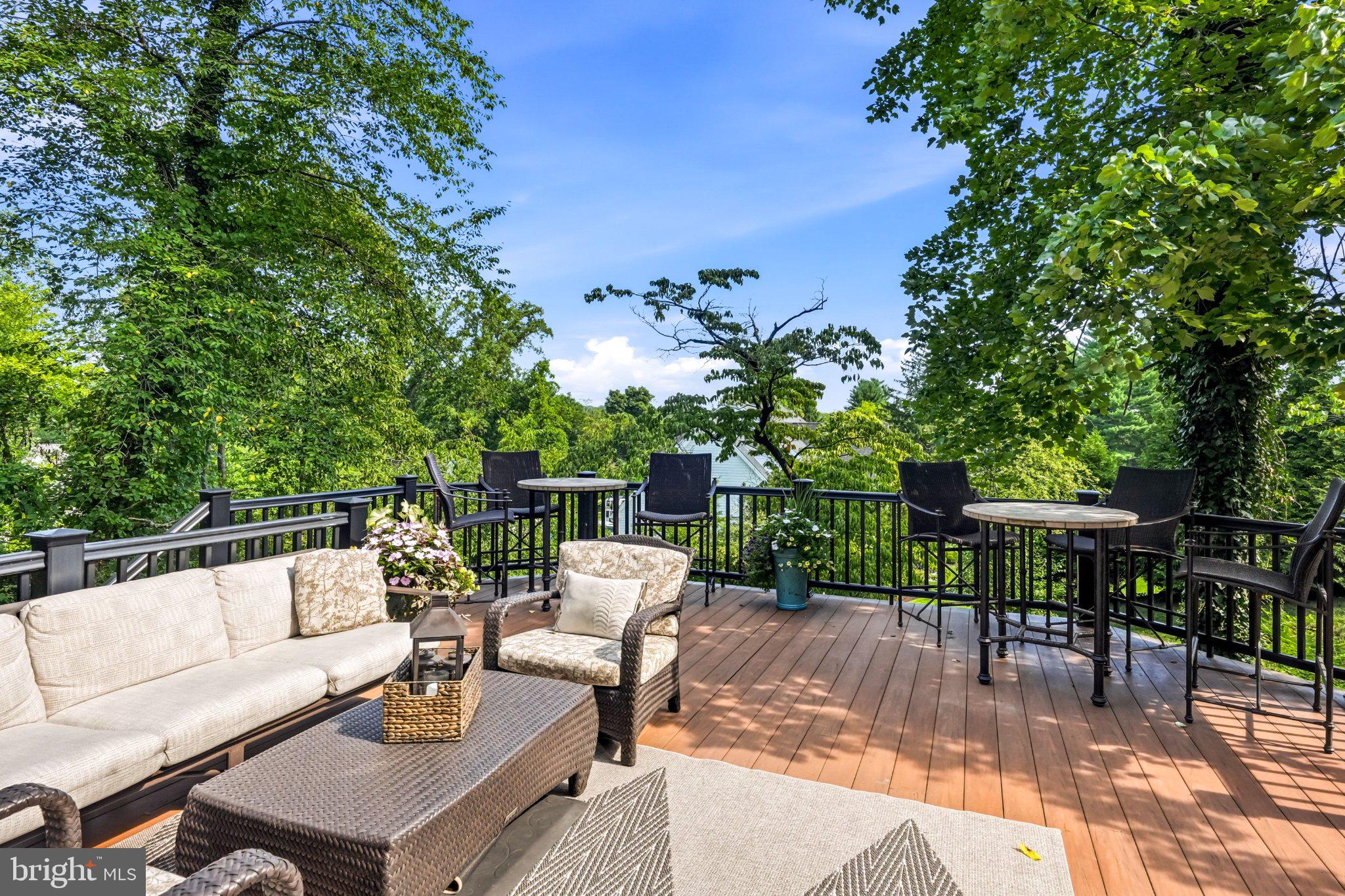 630 Leopard Road Berwyn, PA 19312 - Photo 85 of 91 Serene deck surrounded by lush greenery.