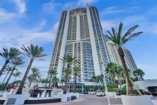a front view of a multi story building