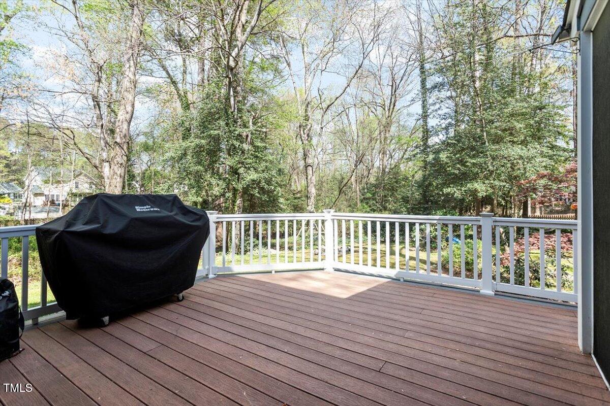4725 Sinclair Drive Raleigh, NC 27616 - Photo 31 of 36 a view of deck with furniture and wooden floor