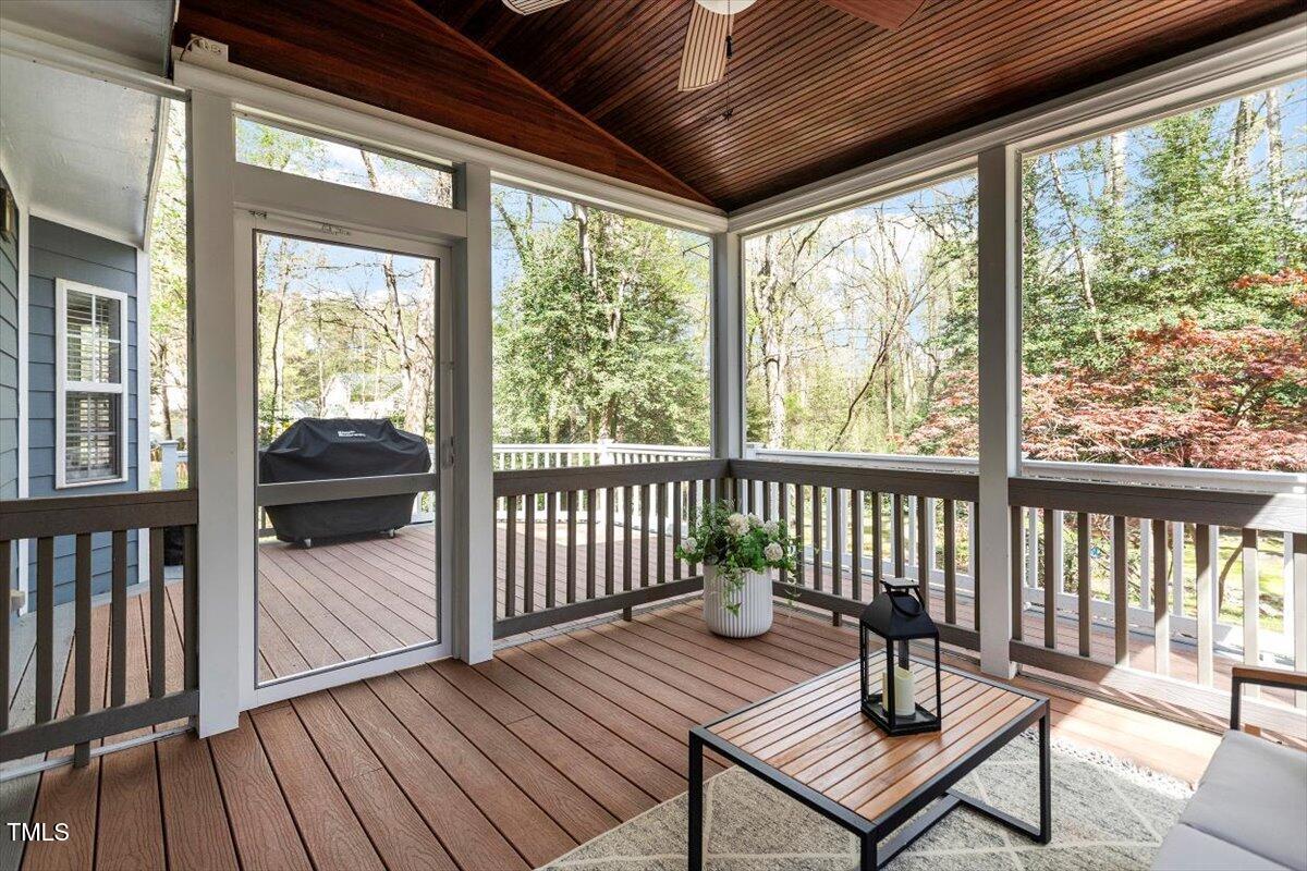 4725 Sinclair Drive Raleigh, NC 27616 - Photo 7 of 36 a view of a porch with wooden floor