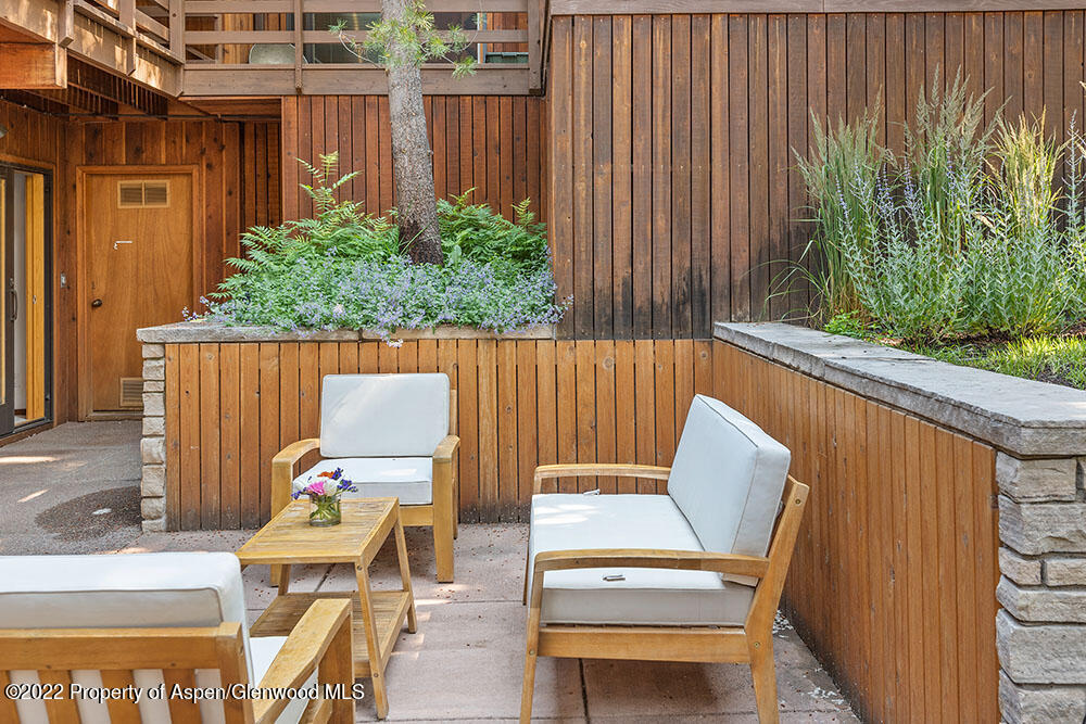 311 West North Street, Unit A Aspen, CO 81611 - Photo 32 of 39 a view of outdoor space with seating area
