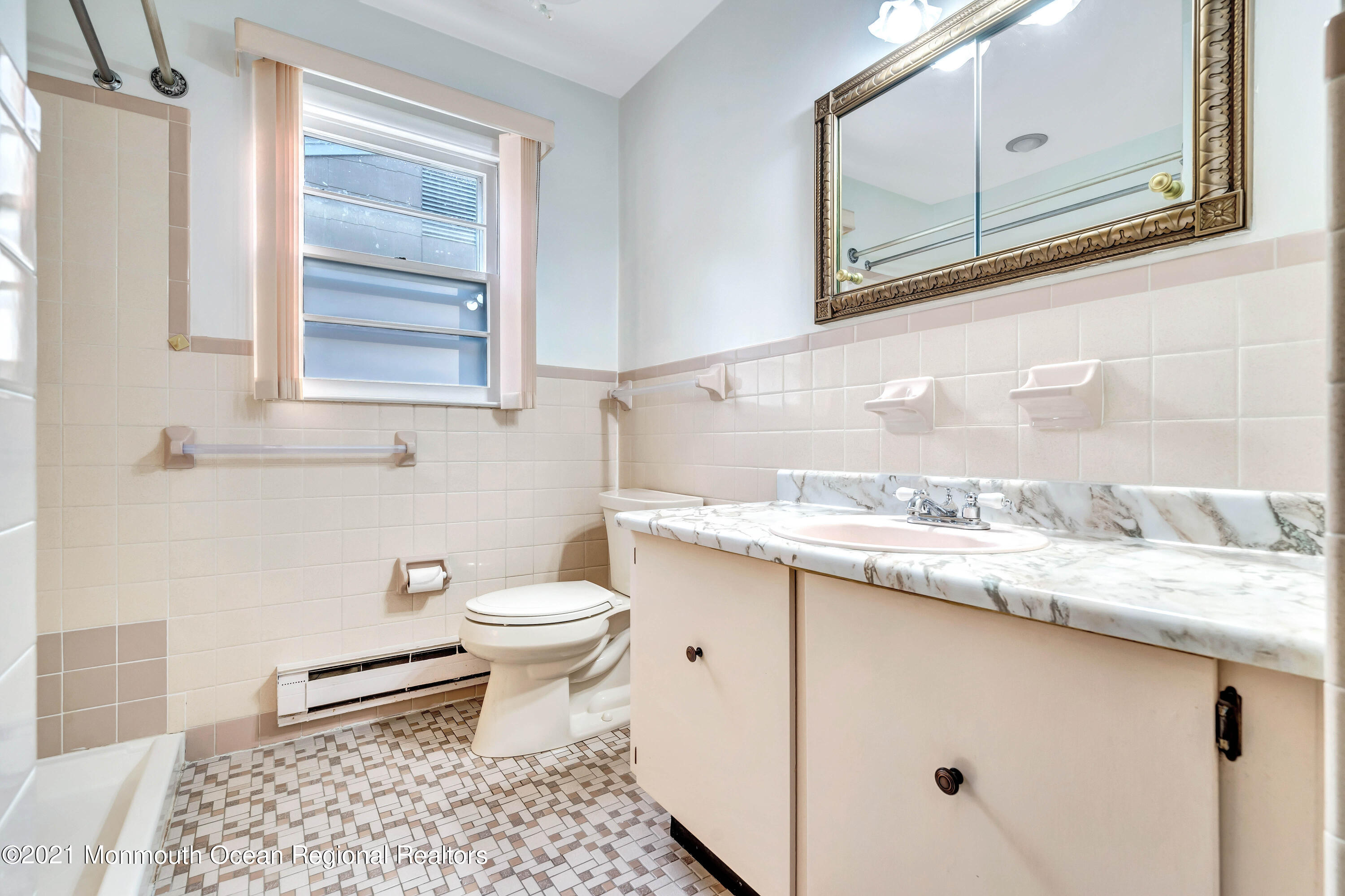 105 Georgetown Road Toms River, NJ 08757 - Photo 24 of 35 a bathroom with a granite countertop toilet sink and mirror