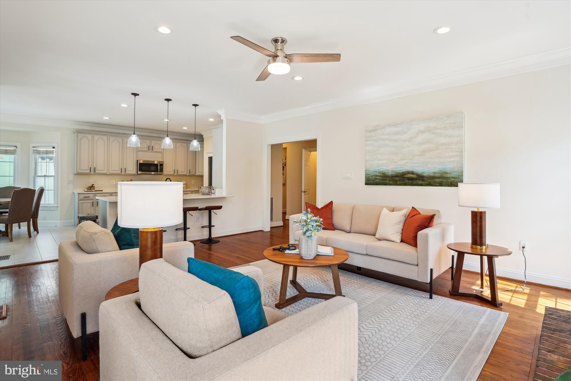 302 Tschiffely Square Road Gaithersburg, MD 20878 - Photo 23 of 77 a living room with furniture kitchen view and a table
