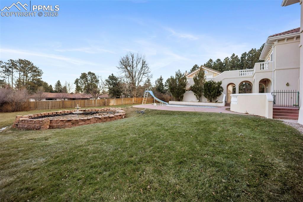 15 Mirada Road Colorado Springs, CO 80906 - Photo 48 of 50 Backyard with Fountain