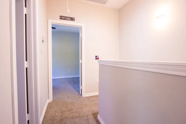 a view of an empty room