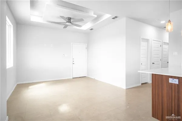 a view of an empty room