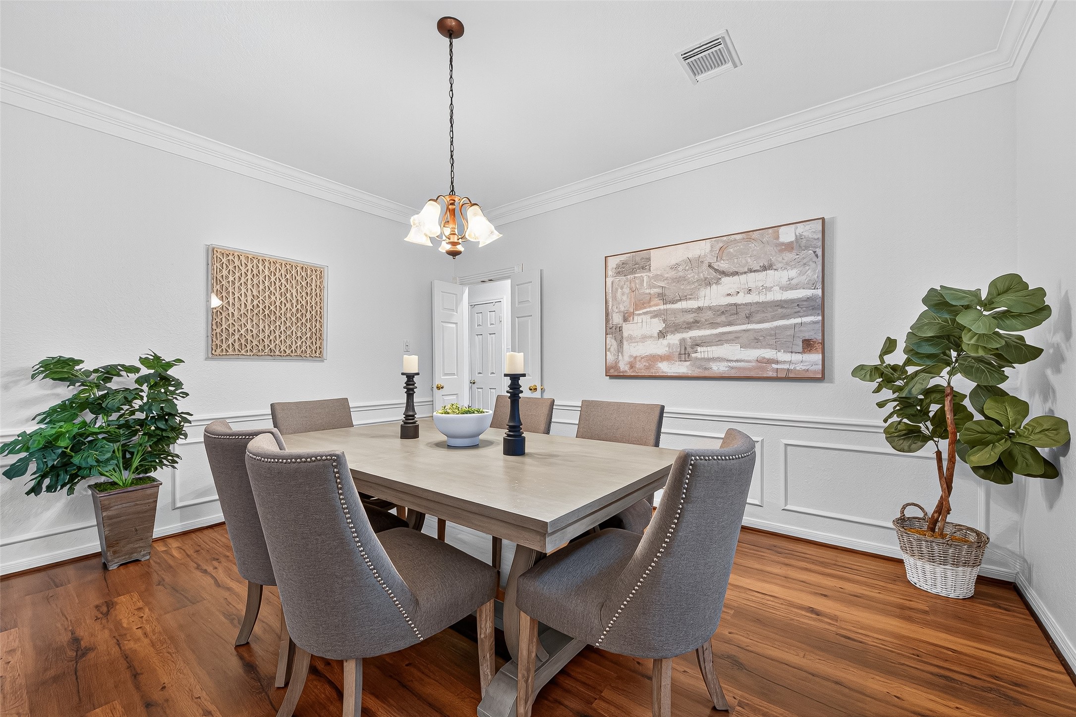 13011 Mossy Ridge Cove Houston, TX 77041 - Photo 11 of 50 a view of a dining room with furniture window and wooden floor