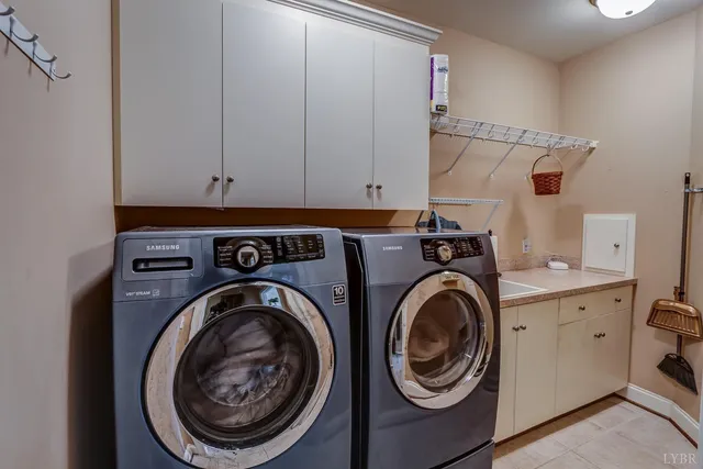 a living room with furniture and windows
