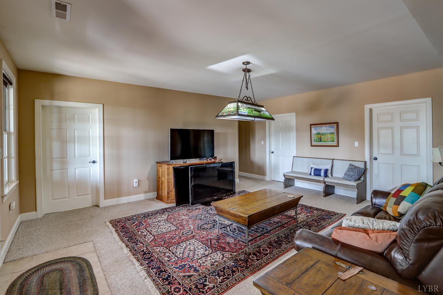 107 Emory Way Amherst, VA 24521 - Photo 60 of 84 Terrace level den with walkout to pool and hot tub