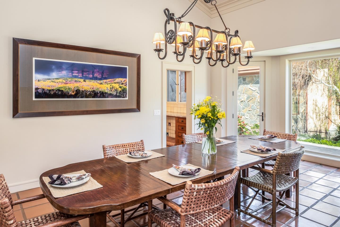 14550 Castlerock Road Salinas, CA 93908 - Photo 20 of 50 a view of a dining room with furniture wooden floor and chandelier
