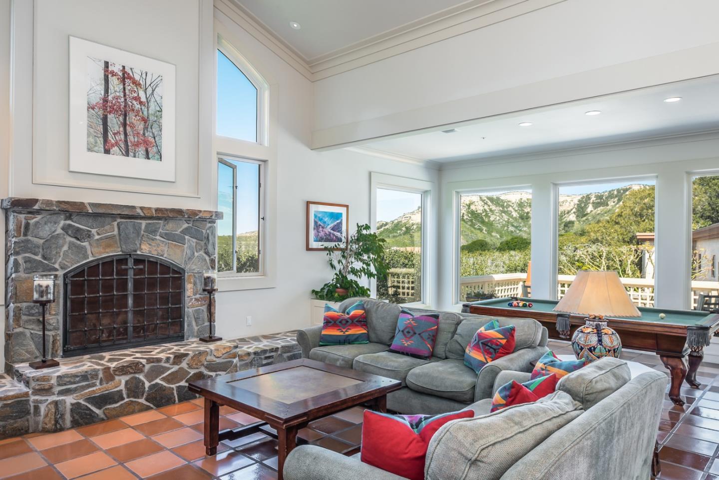 14550 Castlerock Road Salinas, CA 93908 - Photo 43 of 50 a living room with furniture and a fireplace