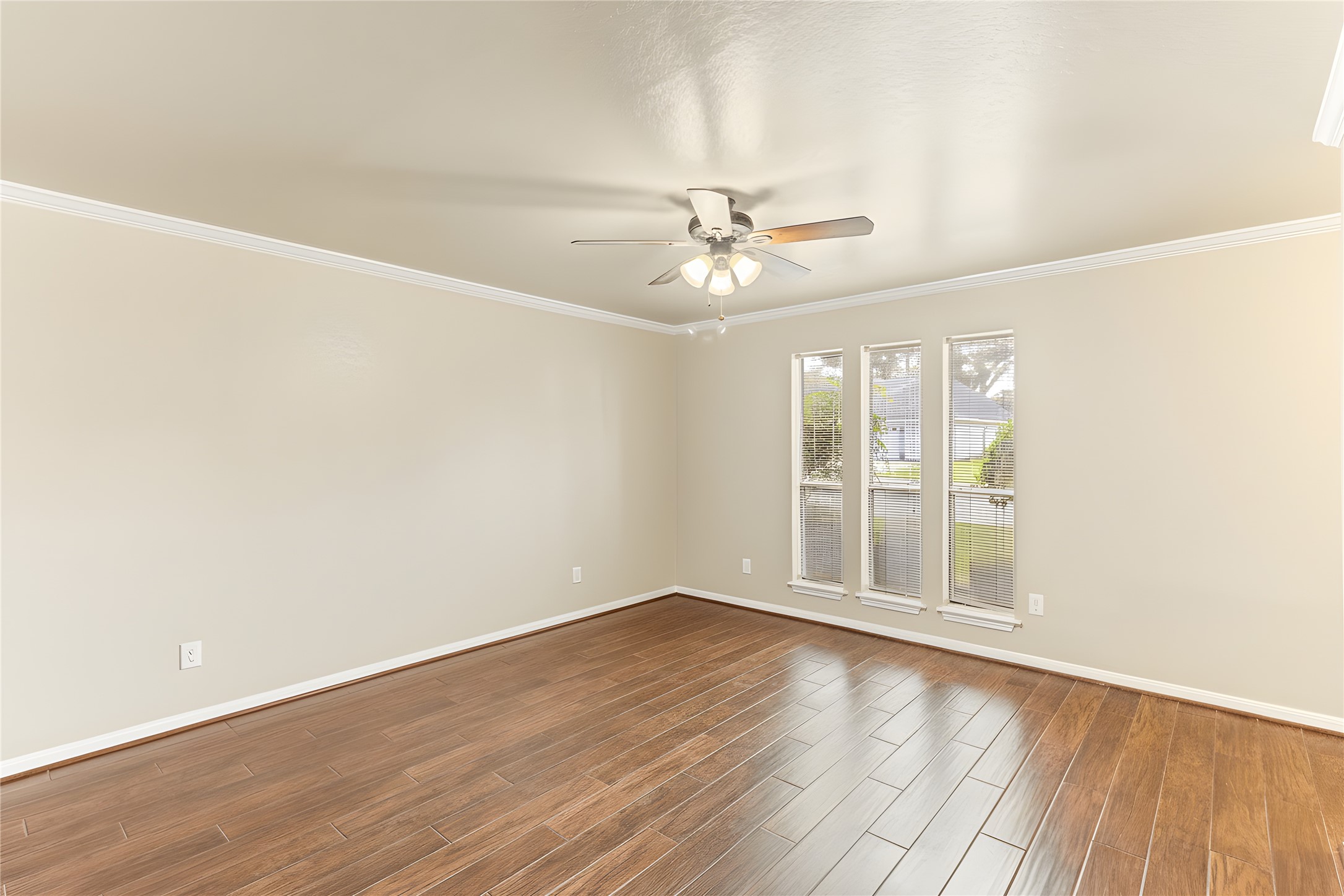 57 South Bachelor Button Street Lake Jackson, TX 77566 - Photo 10 of 29 Dining Room (14x14) offers ample space for a 6–8 person table, making it ideal for hosting gatherings or enjoying family meals with plenty of natural light from the front windows.