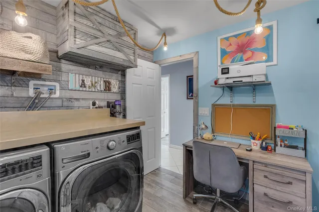 a view of workspace with furniture