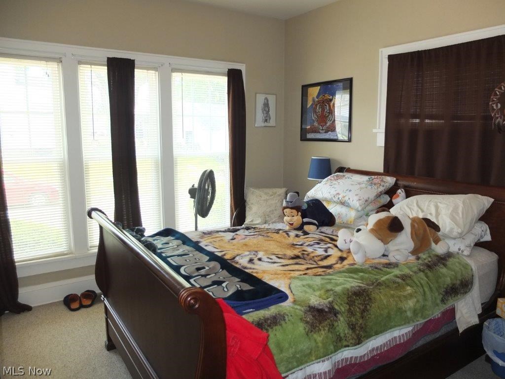 2437 11th Street Northwest Canton, OH 44708 - Photo 11 of 18 Downstairs Unit: Bedroom with French doors and a lot of natural lighting.
