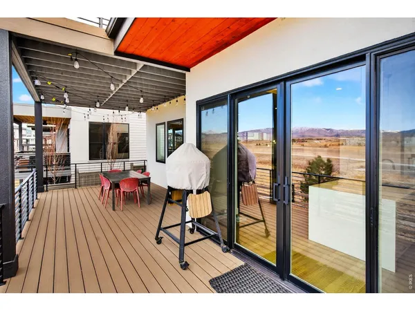 a outdoor space with furniture