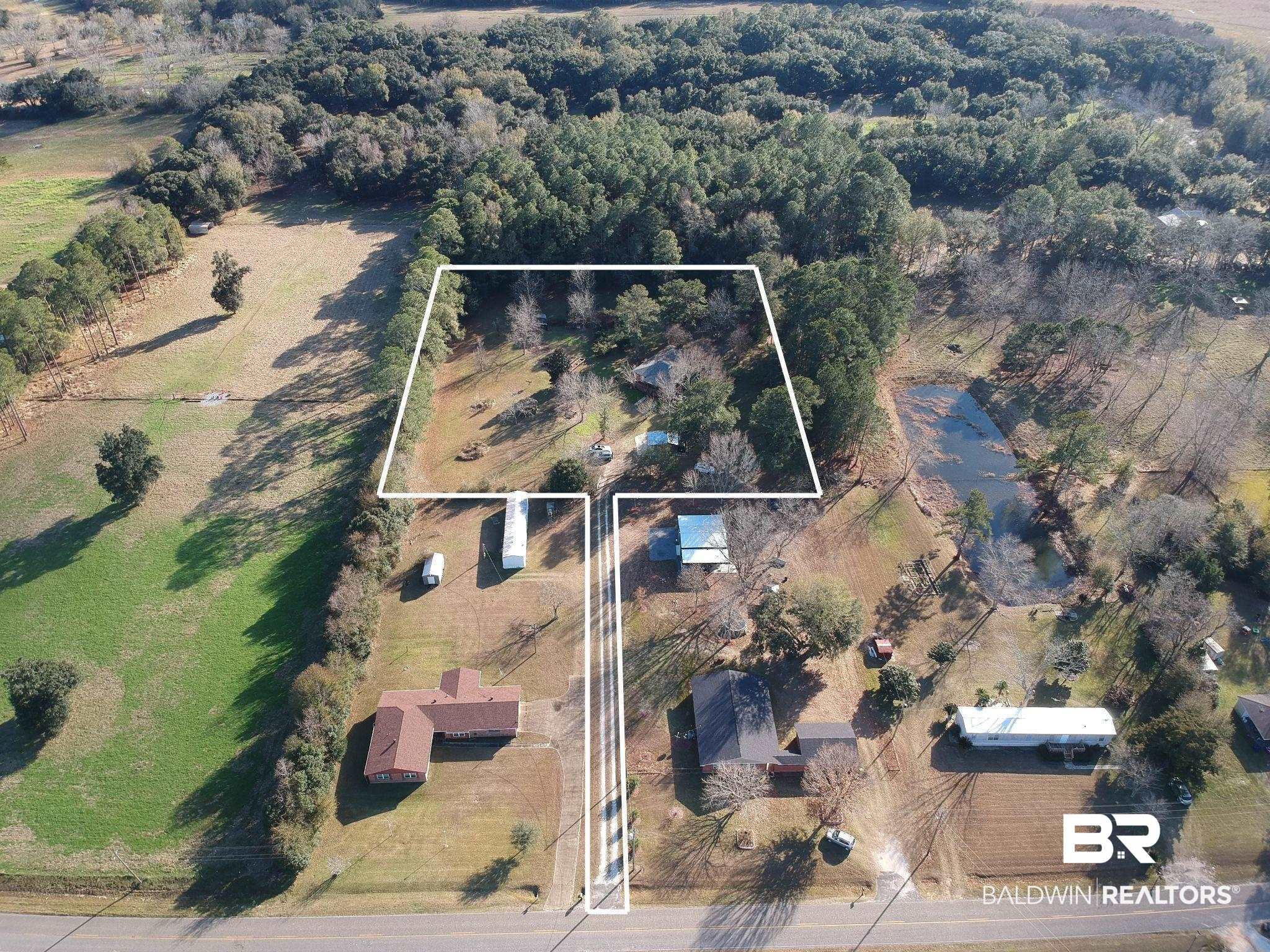 13301 A Hugh Fort Road Grand Bay, AL 36541 - Photo 3 of 34 Aerial view