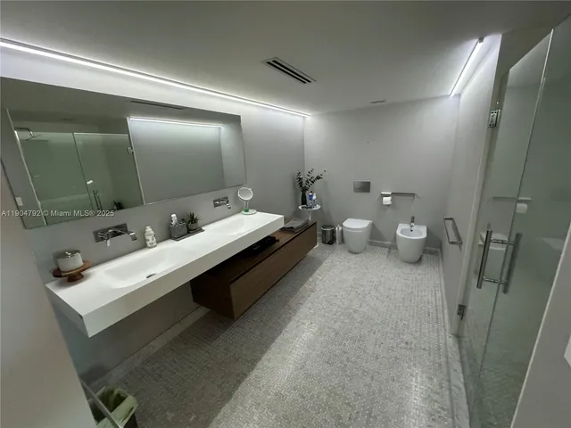 a view of a balcony with an outdoor space