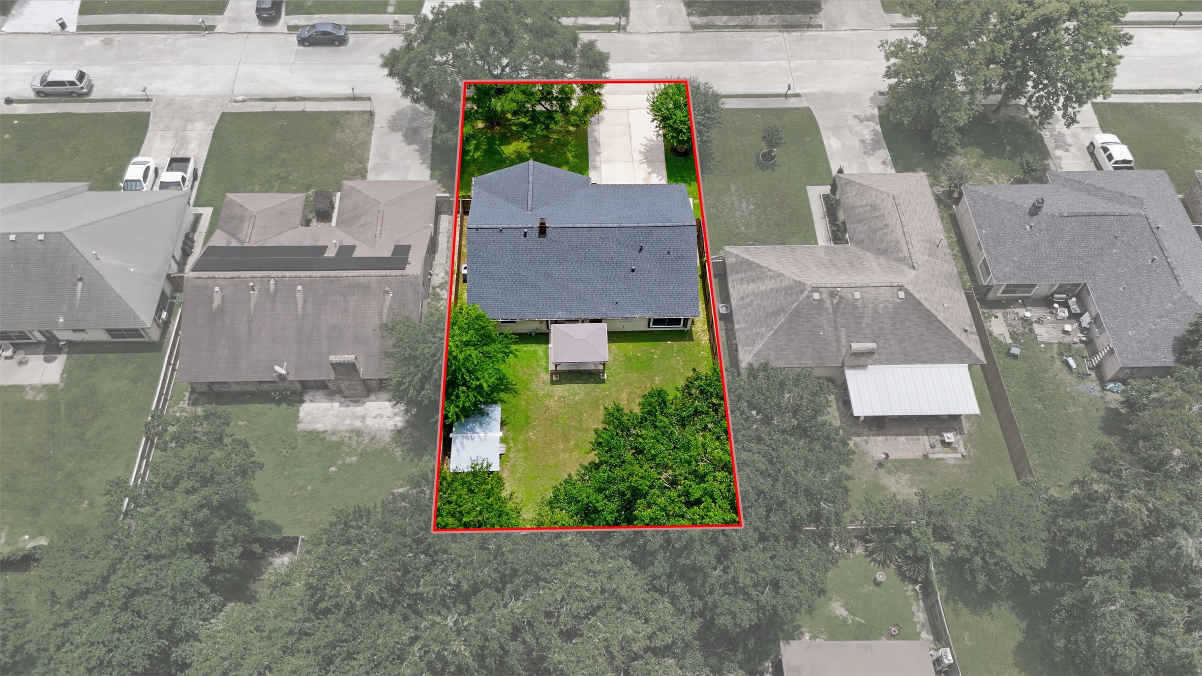 9418 Kilrenny Drive Spring, TX 77379 - Photo 22 of 47 an aerial view of multiple houses with outdoor space