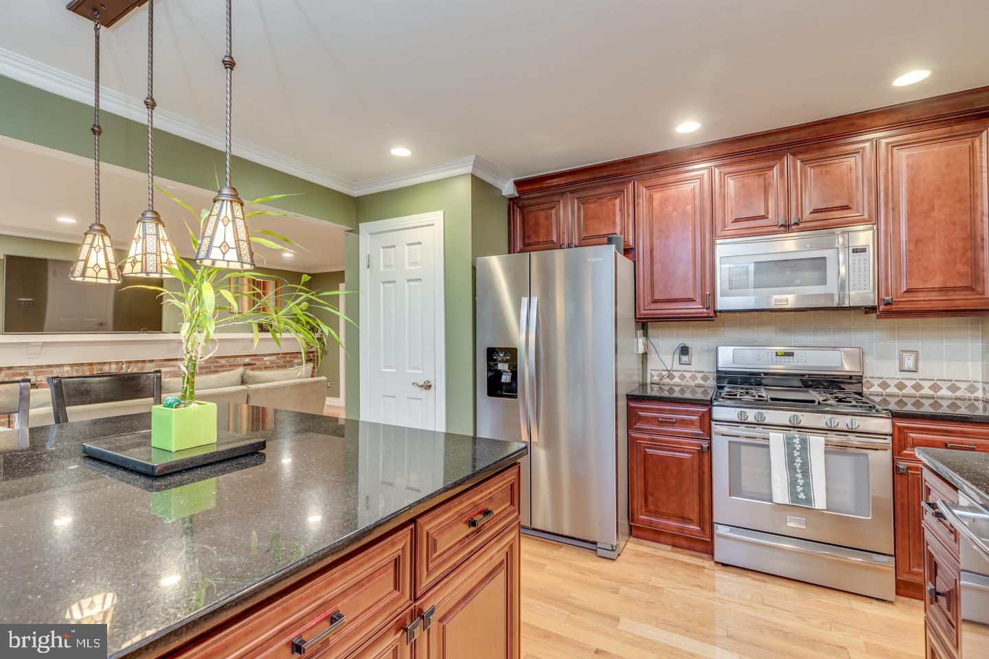 110 Wexford Drive Cherry Hill, NJ 08003 - Photo 15 of 51 a kitchen with stainless steel appliances granite countertop a refrigerator a stove and a sink with cabinets