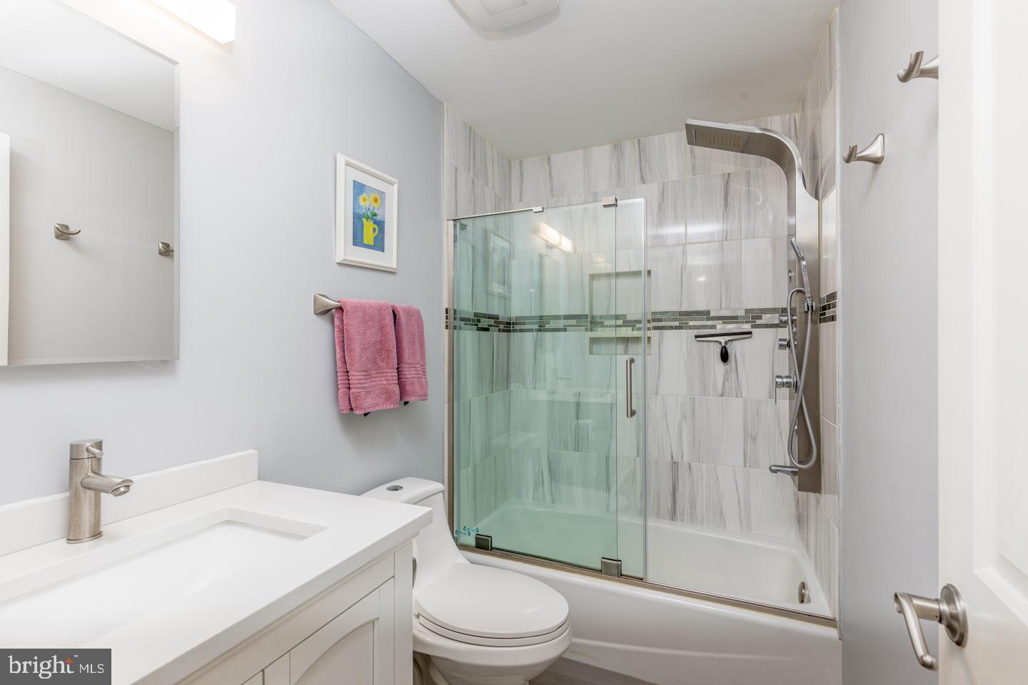 110 Wexford Drive Cherry Hill, NJ 08003 - Photo 32 of 51 a bathroom with a granite countertop sink toilet and shower